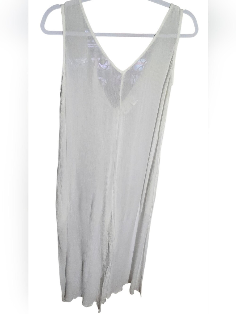 GOA Beachwear By Japna White Sleeveless Jumpsuit Size XS